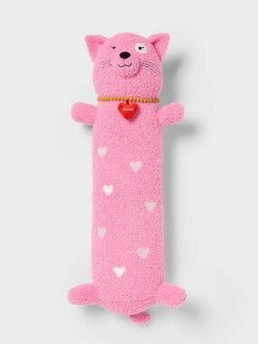 New! Pillowfort Pink Cat Kids' Long Weighted Plush Throw Pillow, 2026